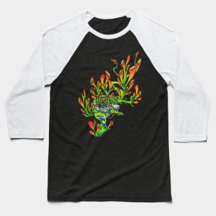 Jade Succulent Dragon Baseball T-Shirt